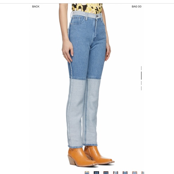 PERVERZE
Blue Linen Loose Weave Jeans - Picture 6 of 6